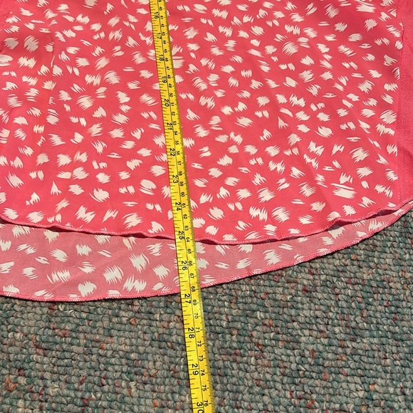 NWT Umgee size Medium Bubblegum pink Leopold handkerchief tunic Tank Top - Picture 6 of 10